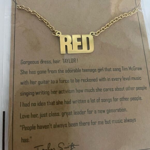Taylor Swift necklace NEW NWOT - Picture 3 of 4